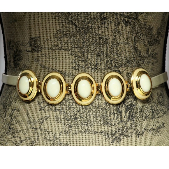 Alexis Kirk Large Cabochon 80s Belt Buckle - Picture 1 of 6